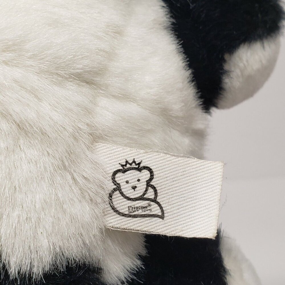 Princess Soft Toys 8" Panda Bear Seated Black White Stuffed Animal Plush - Picture 4 of 5